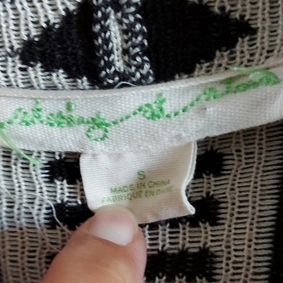 Urban Outfitters Staring at Stars Array cardigan Black and white Size small - Picture 5 of 6